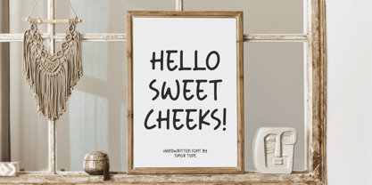 Creamy Baked Font Poster 3