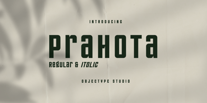 Prahota Font Poster 1