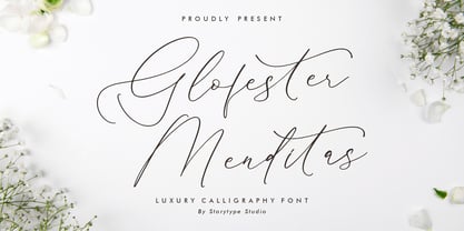 Glofester Menditas Font Poster 1