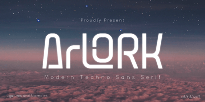 Arlork Font Poster 1