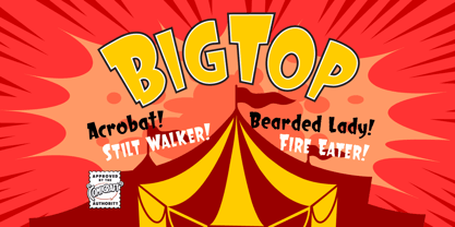 Big Top Font Poster 1