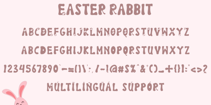 Easter Rabbits Font Poster 6