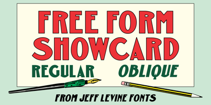 Free Form Showcard JNL Fuente Póster 1