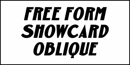 Free Form Showcard JNL Font Poster 4
