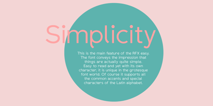 RFX easy Font Poster 2