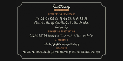 Sinttesy Font Poster 2