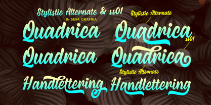 Quadrica Font Poster 5