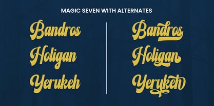 Magic Seven Font Poster 3