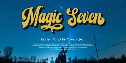 Magic Seven Font Poster 8
