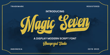 Magic Seven Font Poster 1