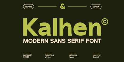 Kalhen Font Poster 1