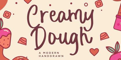 Creamy Dough Font Poster 1