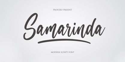 Samarinda Font Poster 1