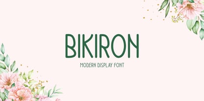 Bikiron Font Poster 1