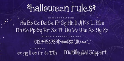 Halloween Rules Fuente Póster 8