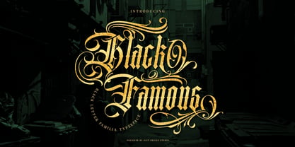 Black Famous Font Poster 1