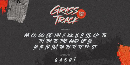 Grasstrack Font Poster 7