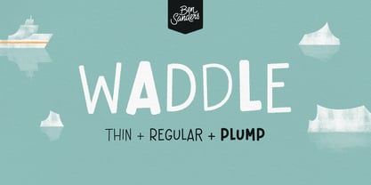Waddle Font Poster 1