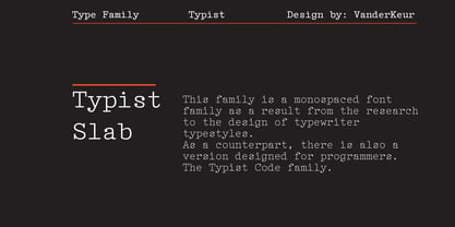 Typist Slab Mono Font Poster 1