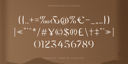 Gianlusy Font Poster 14