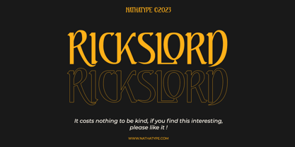 Rickslord Font Poster 15