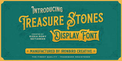 Treasure Stones Font Poster 1