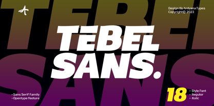 Tebel Sans Font Poster 1