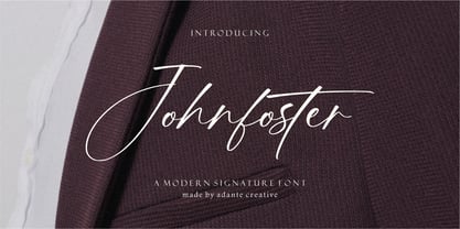 Johnfoster Font Poster 1