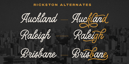 Rickston Font Poster 4