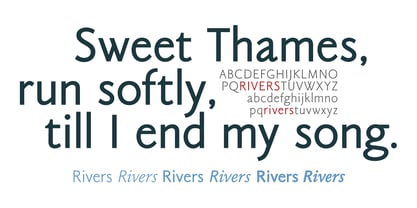 Rivers Sans Font Poster 6