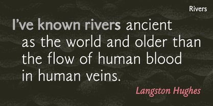 Rivers Sans Font Poster 3