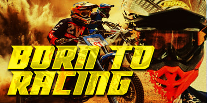 Racing Foner Font Poster 3