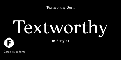 Textworthy Serif Font Poster 1