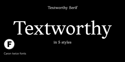 Textworthy Serif Fuente Póster 1