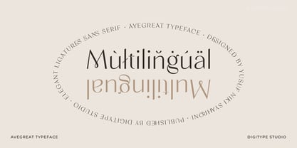 Avegreat Font Poster 5