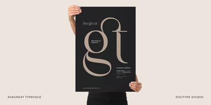 Avegreat Font Poster 2