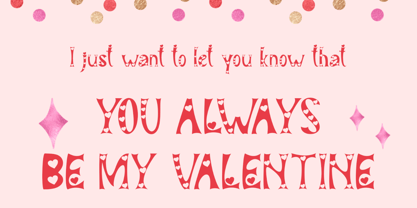Couple Valentine Font Poster 3