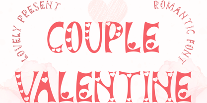 Couple Valentine Font Poster 1