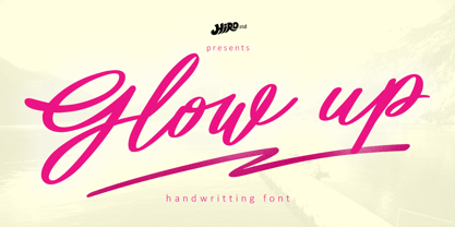 Glow up Font Poster 1