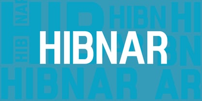 Hibnar Font Poster 1