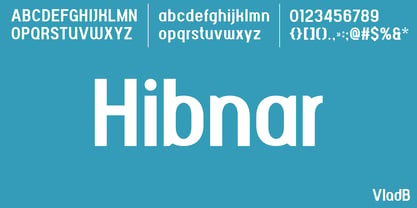 Hibnar Font Poster 2