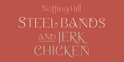 Notting Hill Font Poster 1