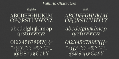 Valturin Font Poster 12