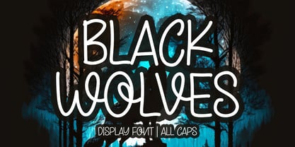 Black Wolves Font Poster 1