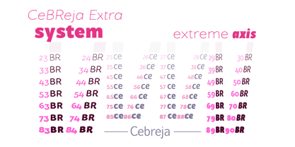 Cebreja Extra Font Poster 7