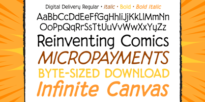 Digital Delivery Font Poster 2