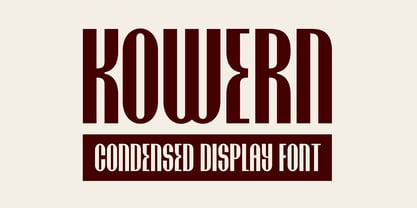 Kowern Font Poster 1