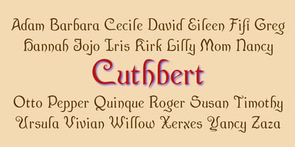 Cuthbert Font Poster 6