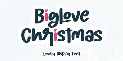 Biglove Christmas Font Poster 1