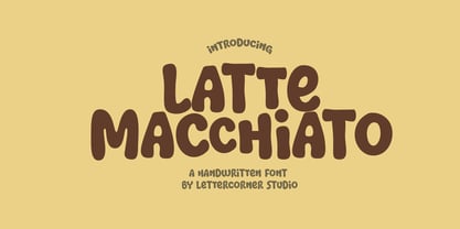 Latte Macchiato Font Poster 1